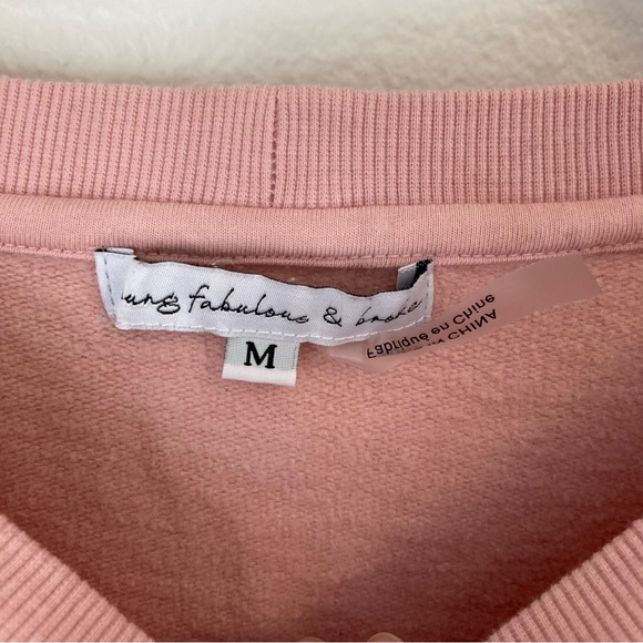 Young Fabulous and Broke Ombré Tie Dye Puff Balloon Sleeve Pullover Sweatshirt - Picture 4 of 5